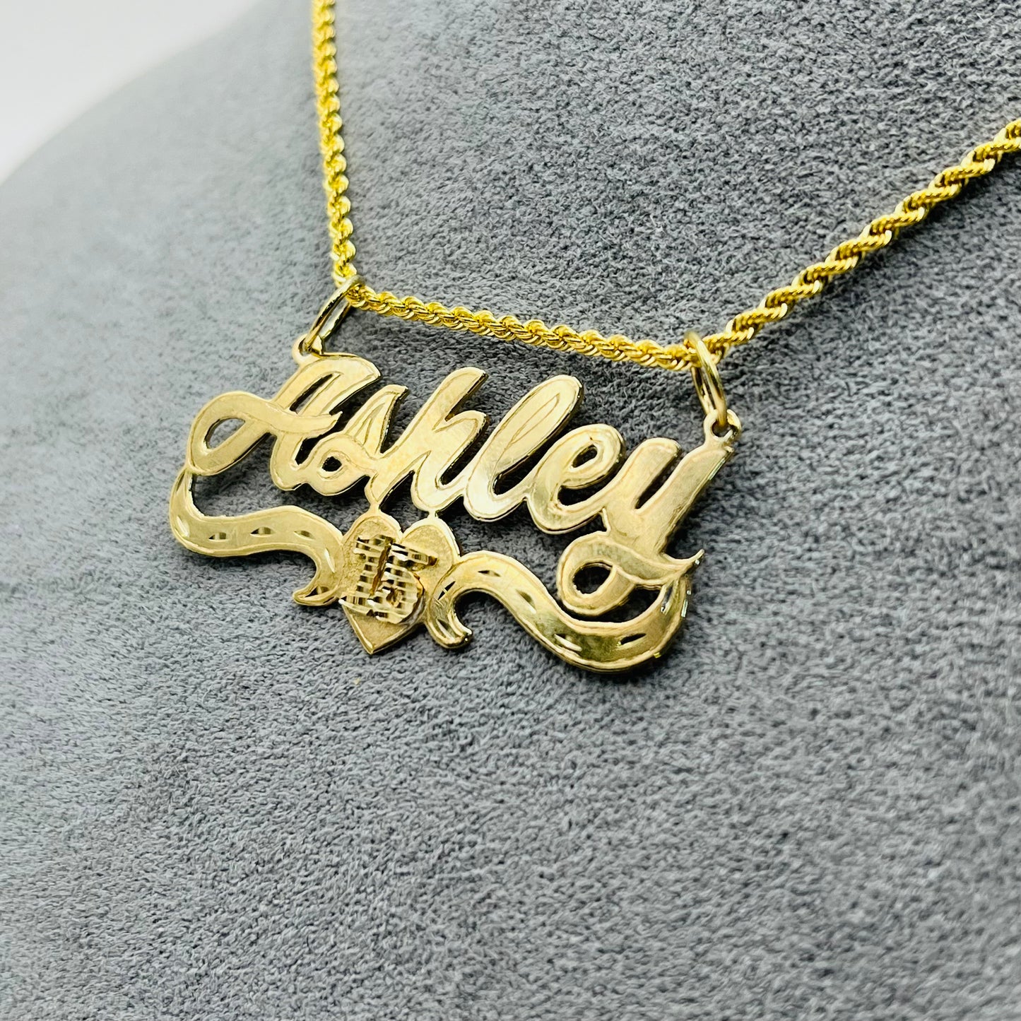 10k Gold Quinceañera Custom Nameplate
