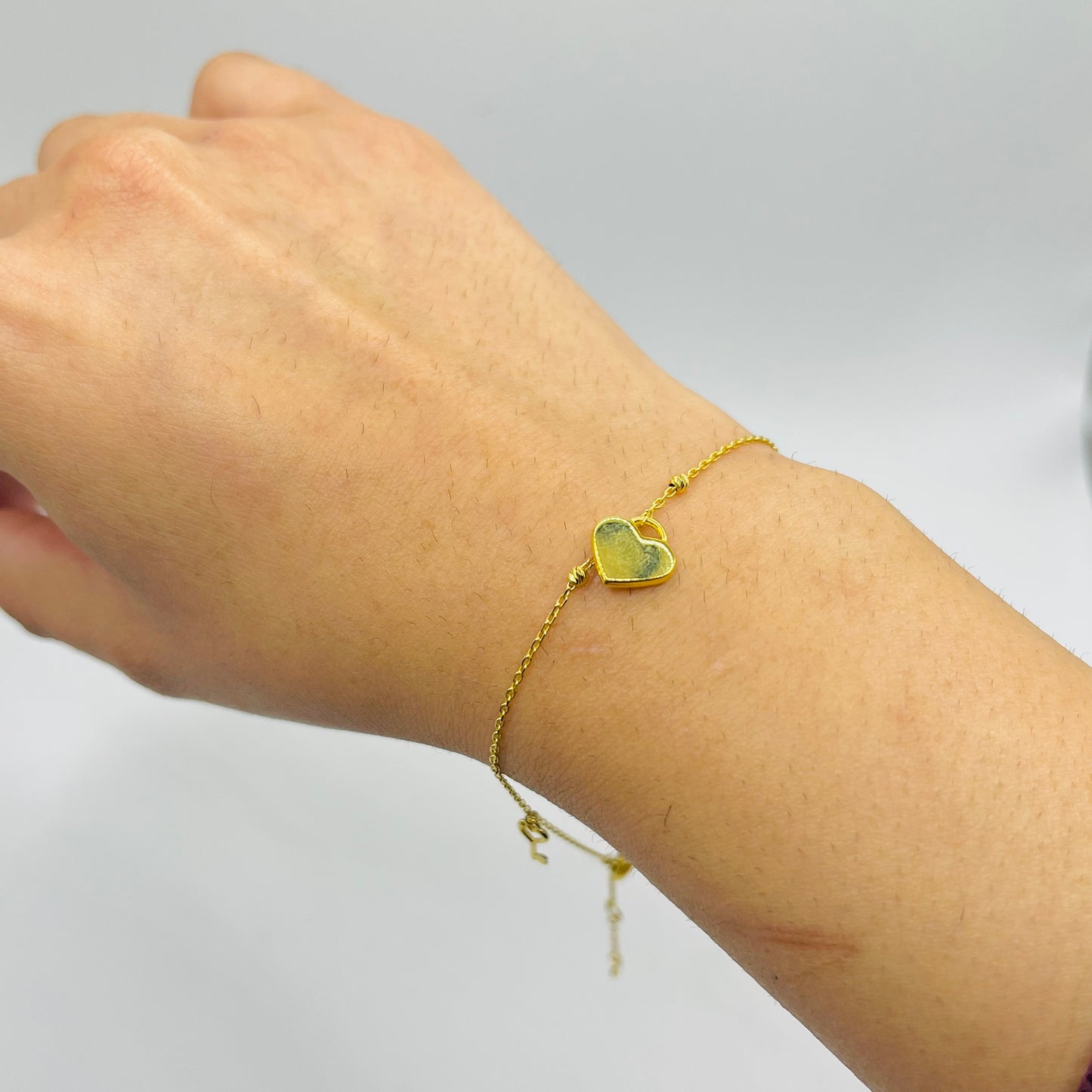 10k Gold Designer Bracelet - Locked in Love