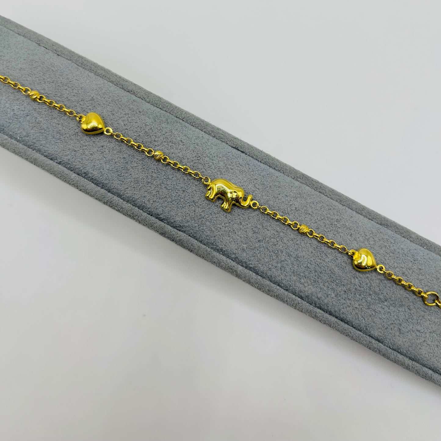 10k Gold Designer Bracelet - Elephant Lover