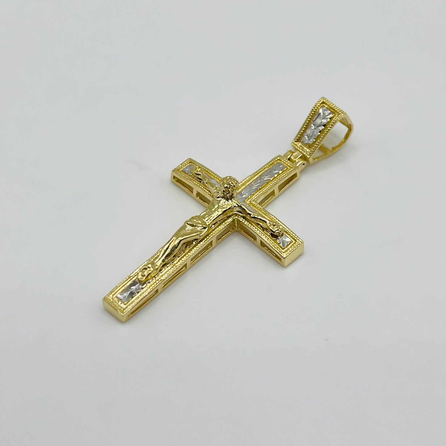 10k Gold Divine Duality Cross Pendant