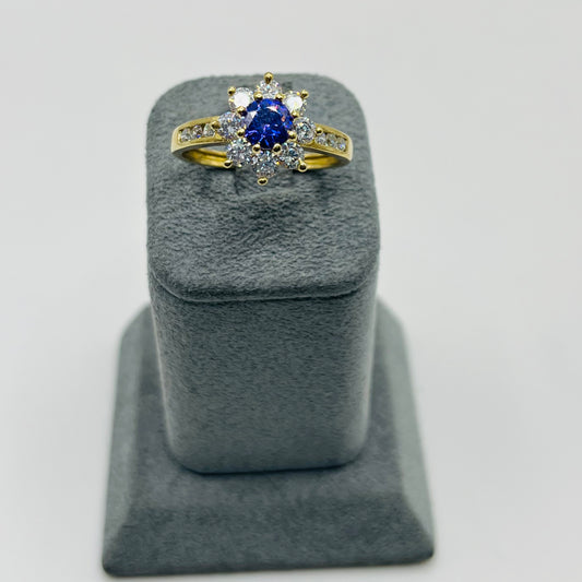 10k Gold Cz Violeta Ring