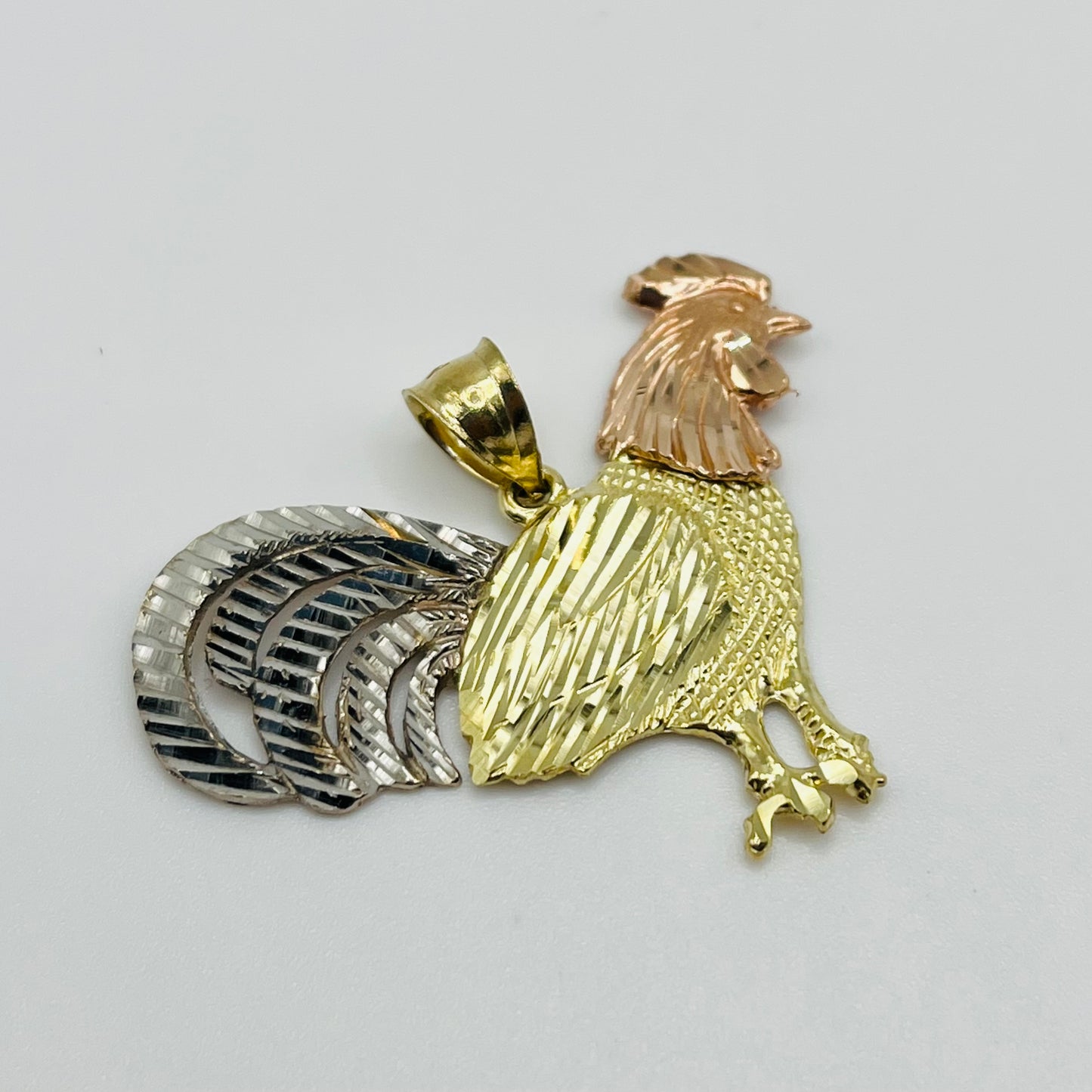10k Gold Shiny Rooster Charm