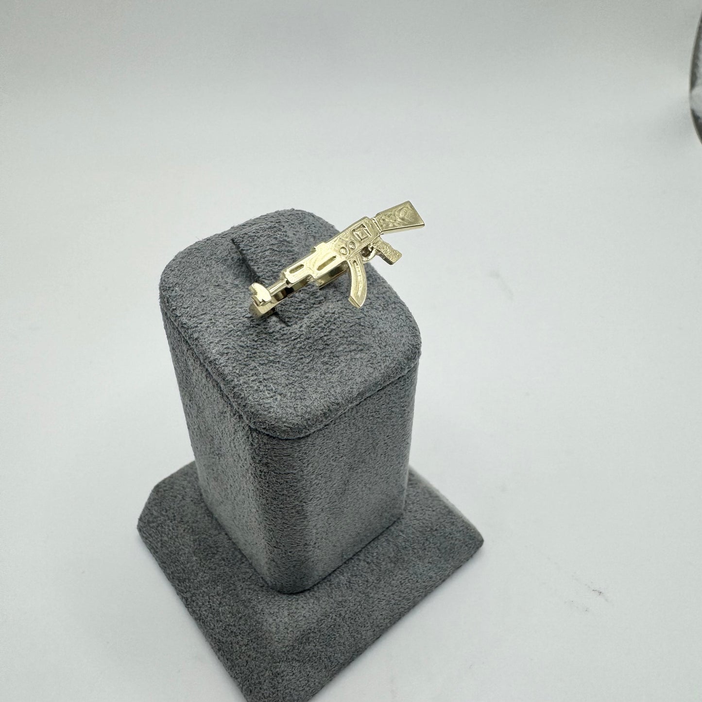 10K Gold AK Gun Ring
