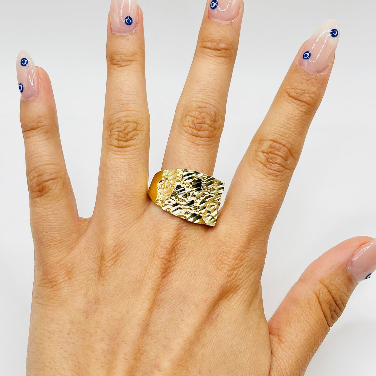 14K GOLD NUGGET RING (XL)