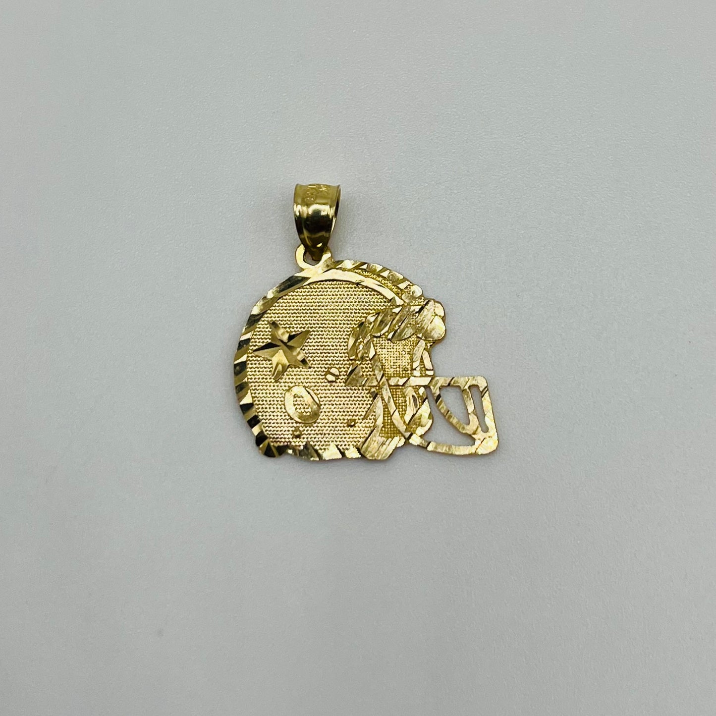 10k Gold Football Helmet Charm
