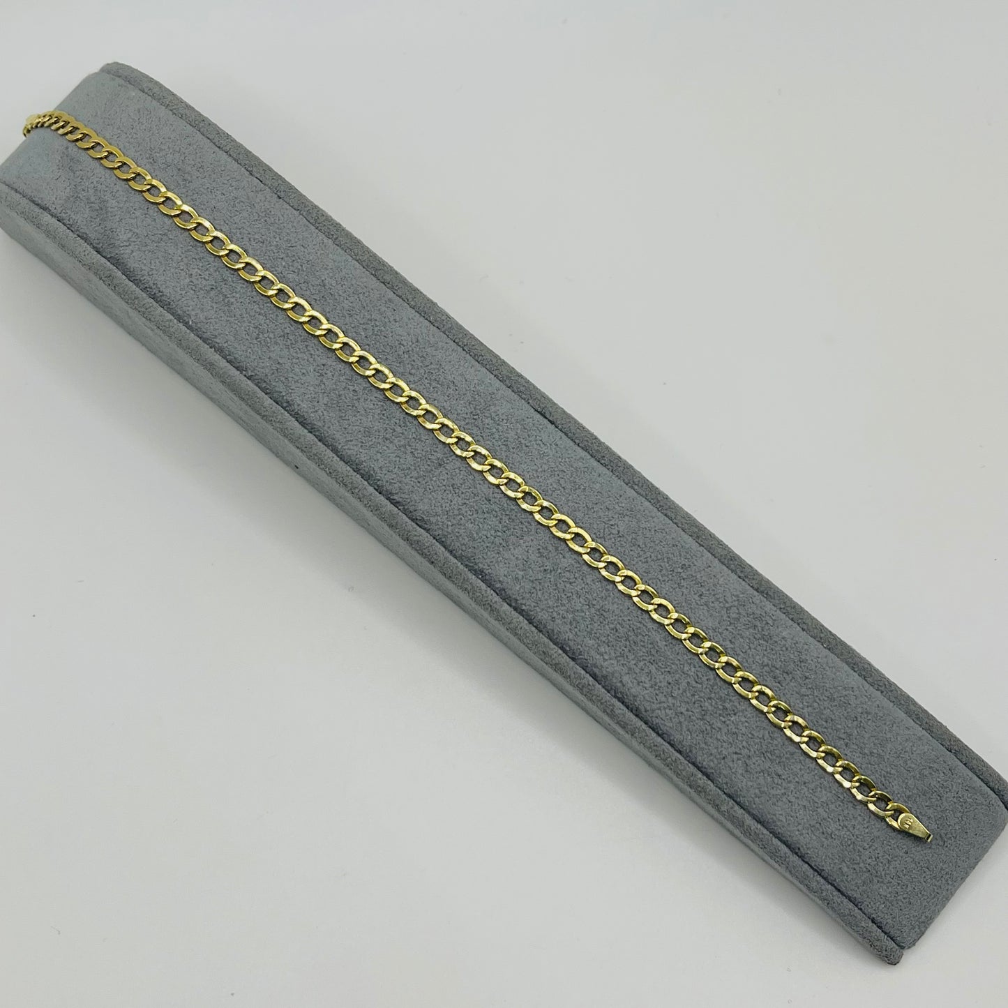 14k Gold 3.5mm Cuban Bracelet