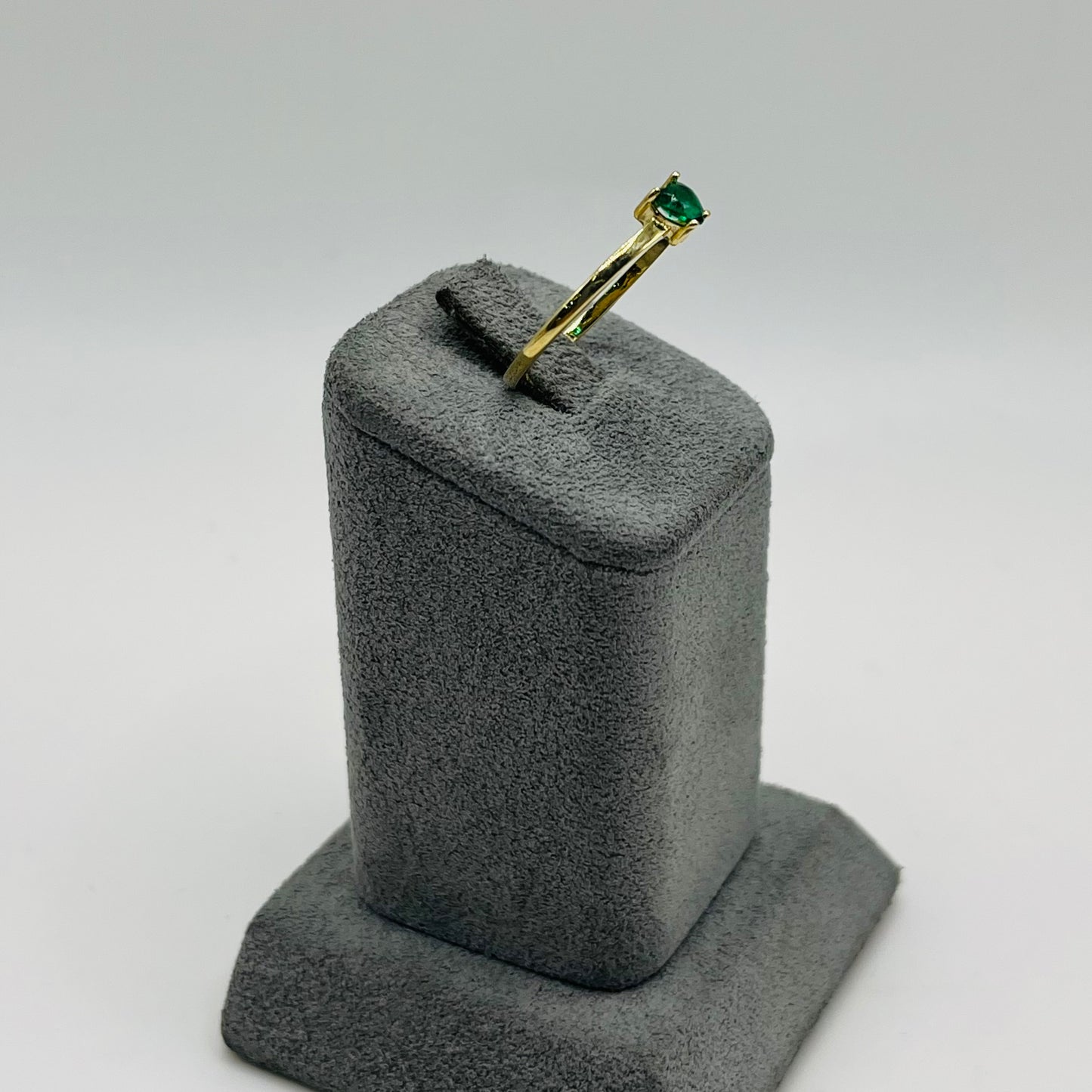 10k Gold Mini Birthstone Ring - Emerald