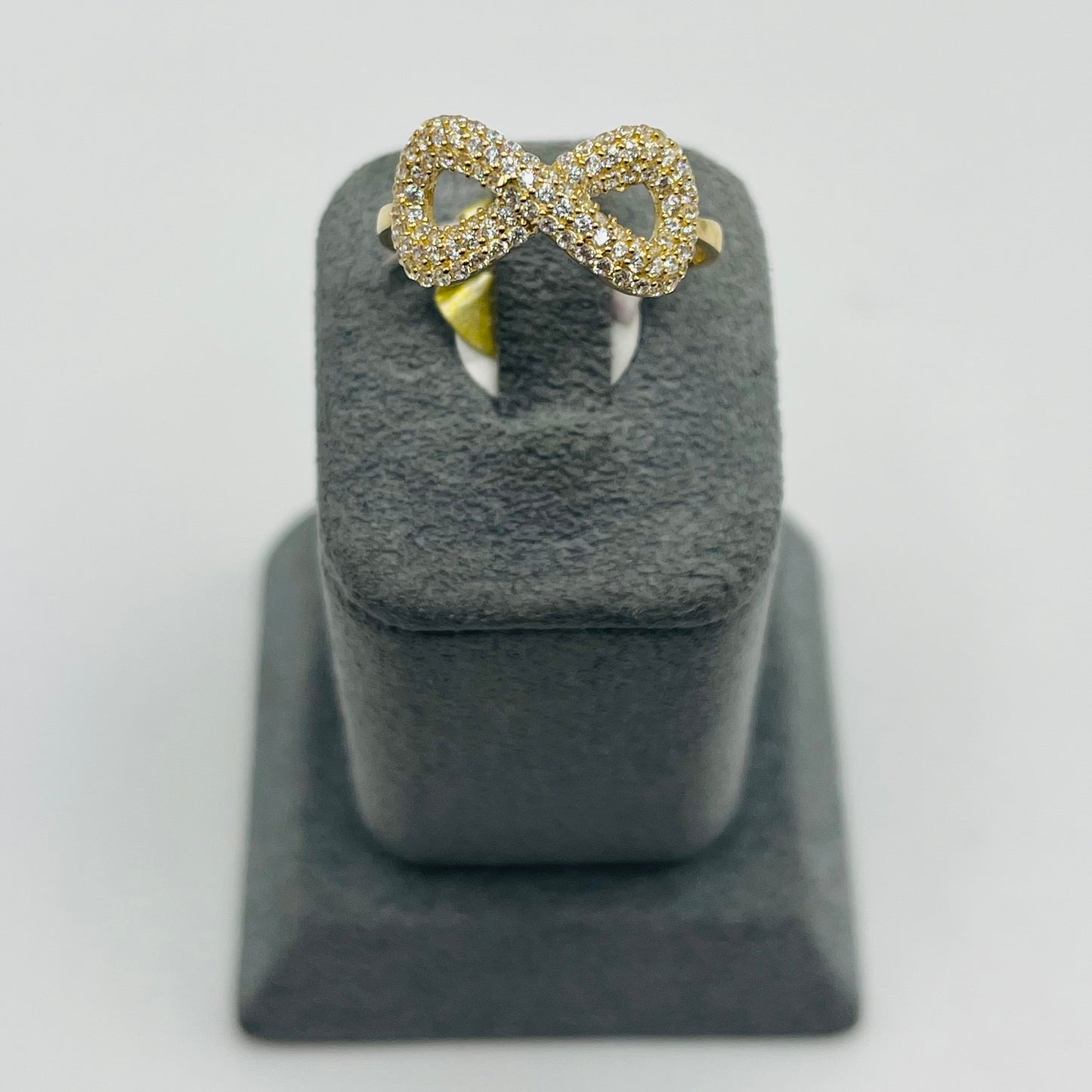 14K Cz Infinity Ring
