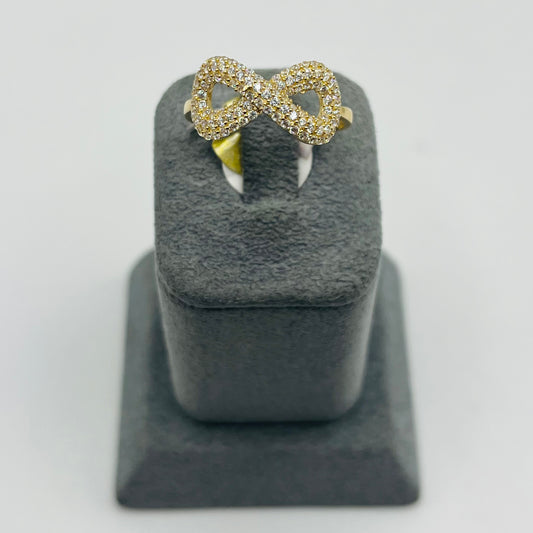 14K Cz Infinity Ring