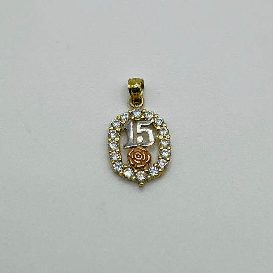 14k Gold Enchanted Quince Charm