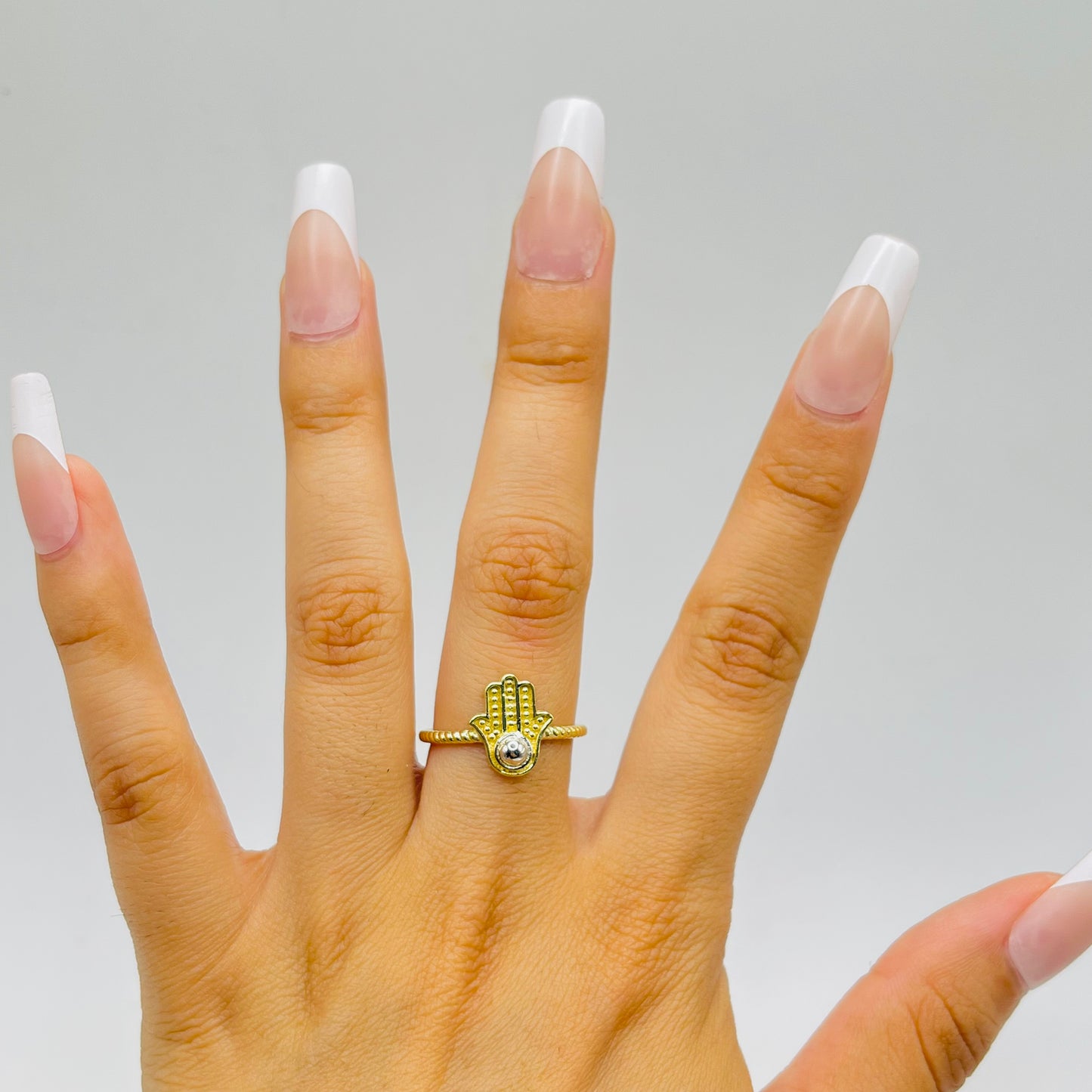 10k Gold Golden Hamza Ring
