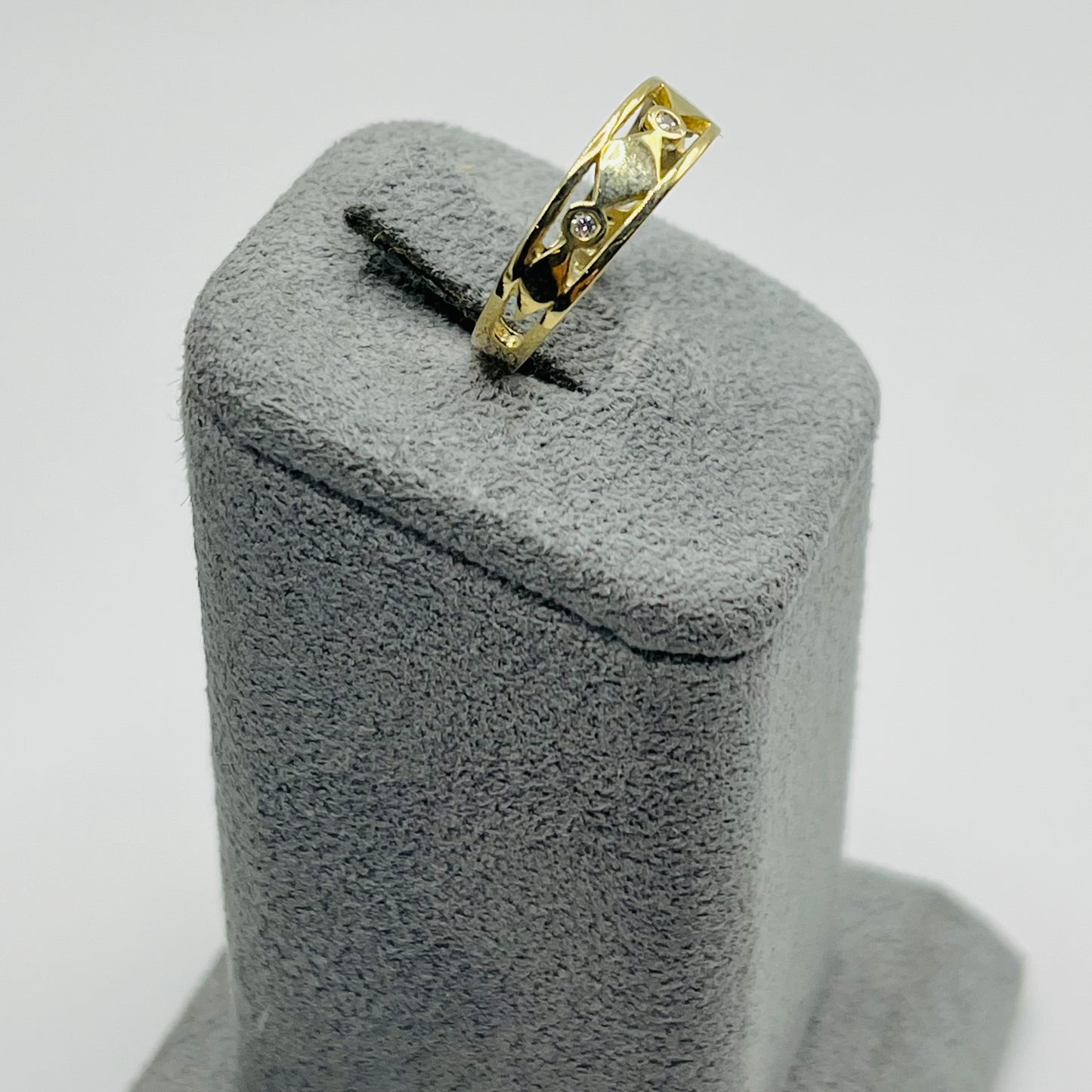 10k Gold Cz Toe Ring
