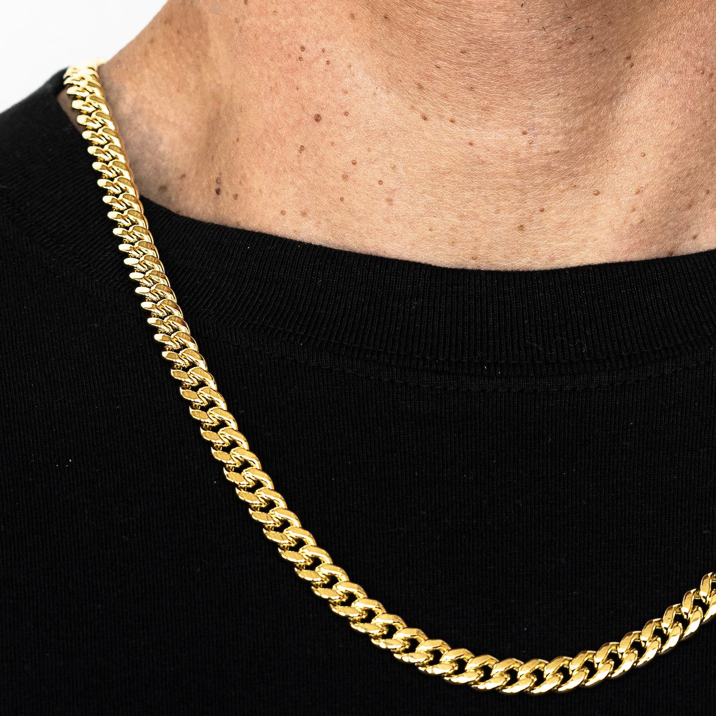10K GOLD 7.5MM HOLLOW MIAMI CUBAN CHAIN