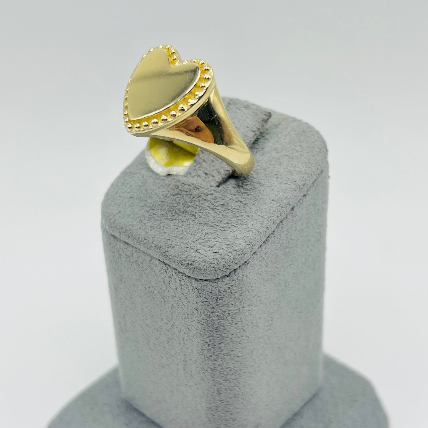 14k Gold Shine Heart Ring