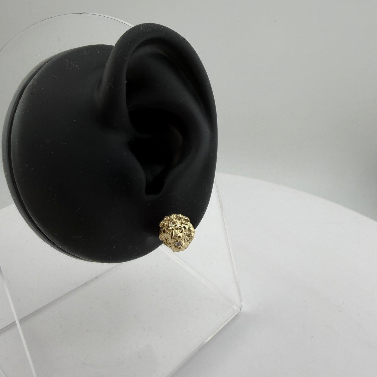 10K Gold Lion Earrings