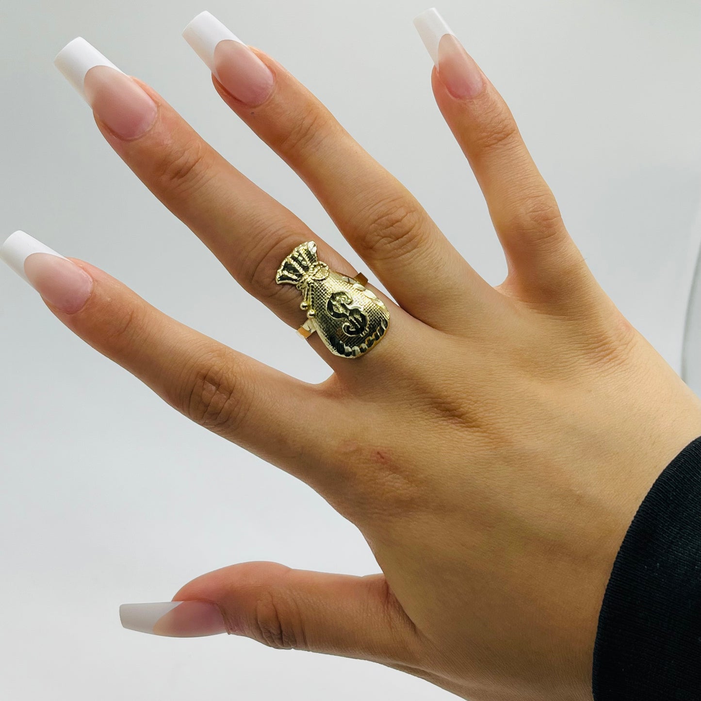 10K Gold Moneybag Ring (large)