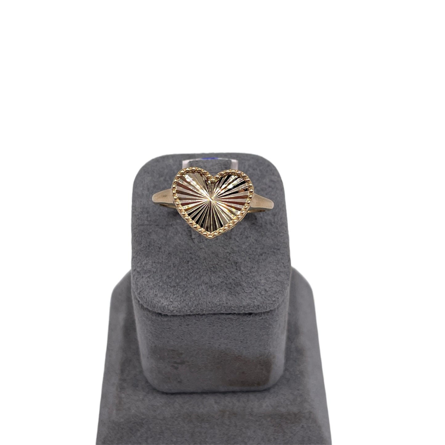 10K Gold Fancy Heart Ring