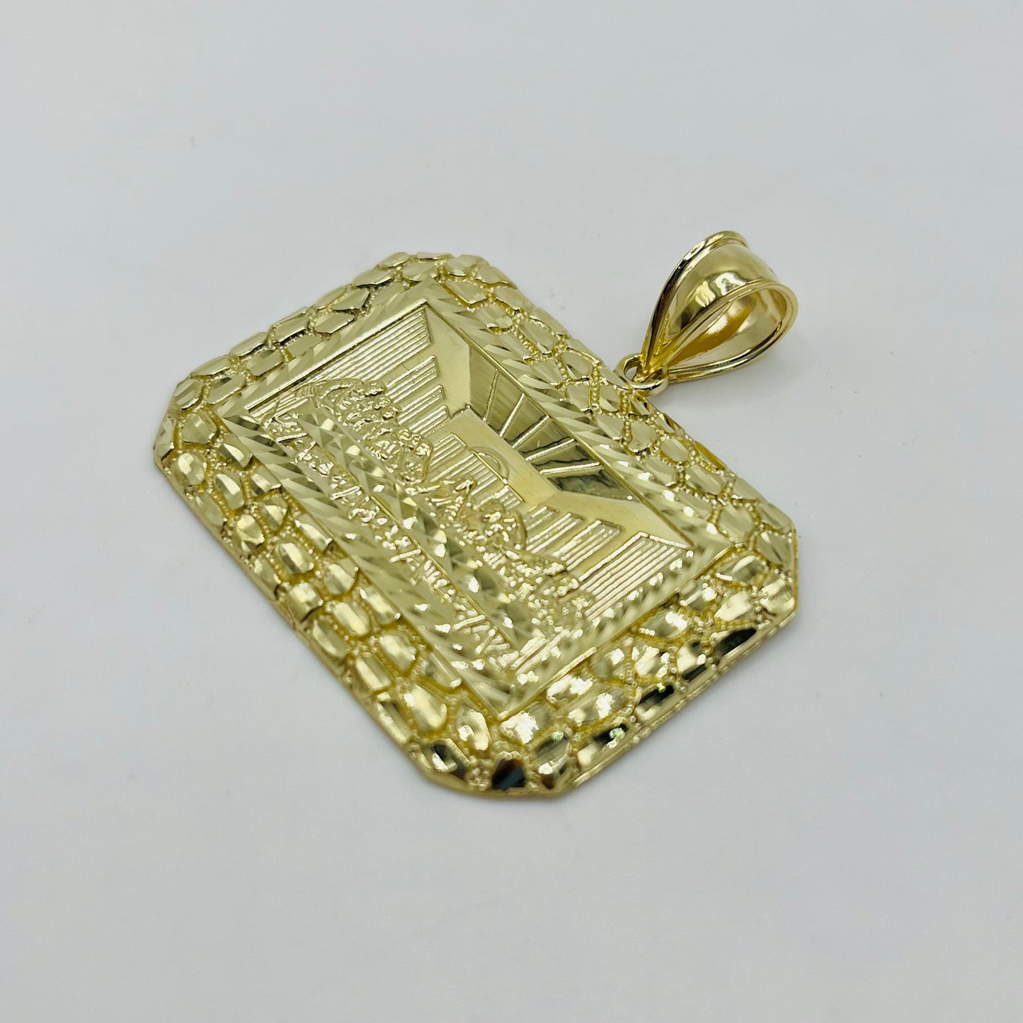 10K Gold Last Supper Nugget Pendant (XL)