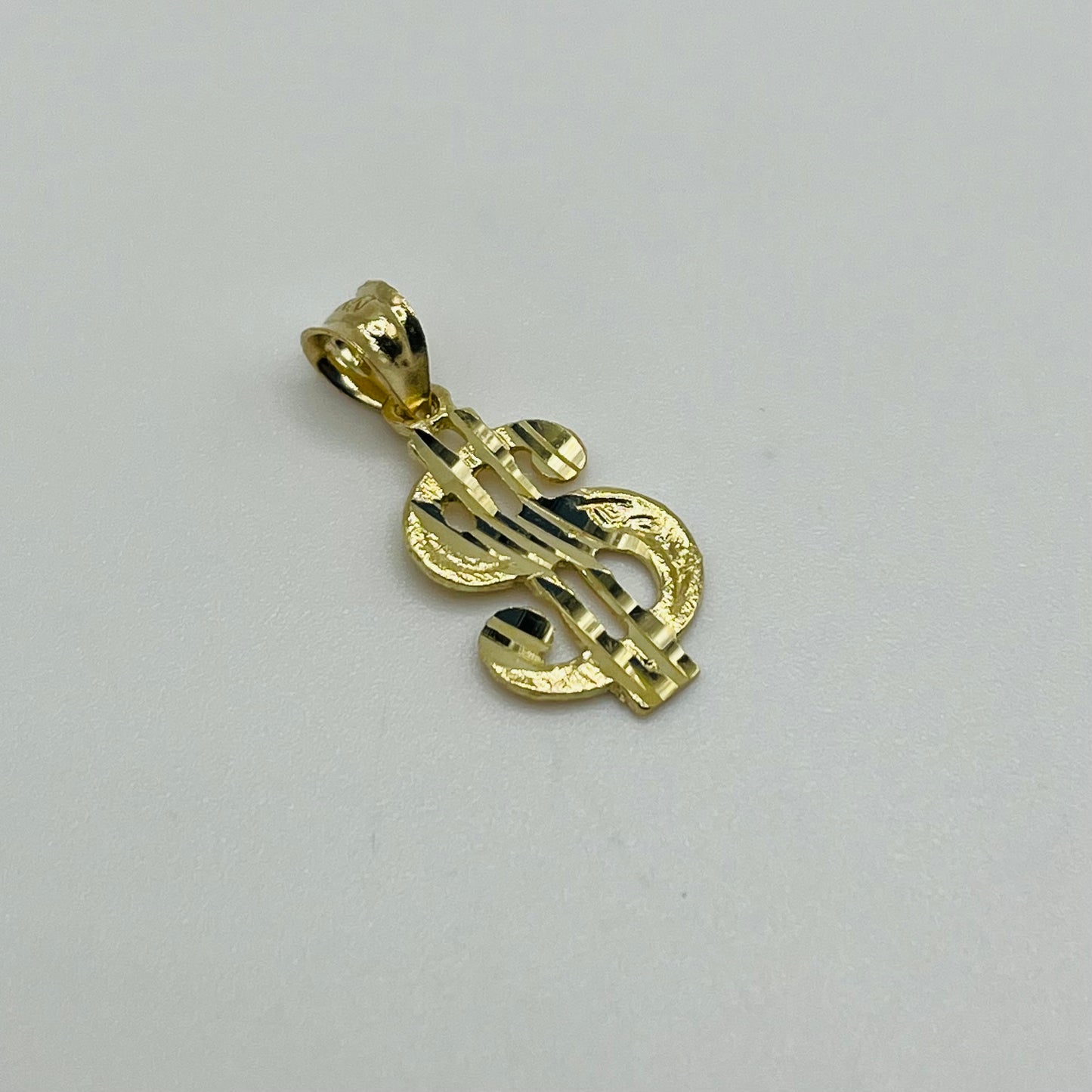 10k Gold SML Money Sign charm