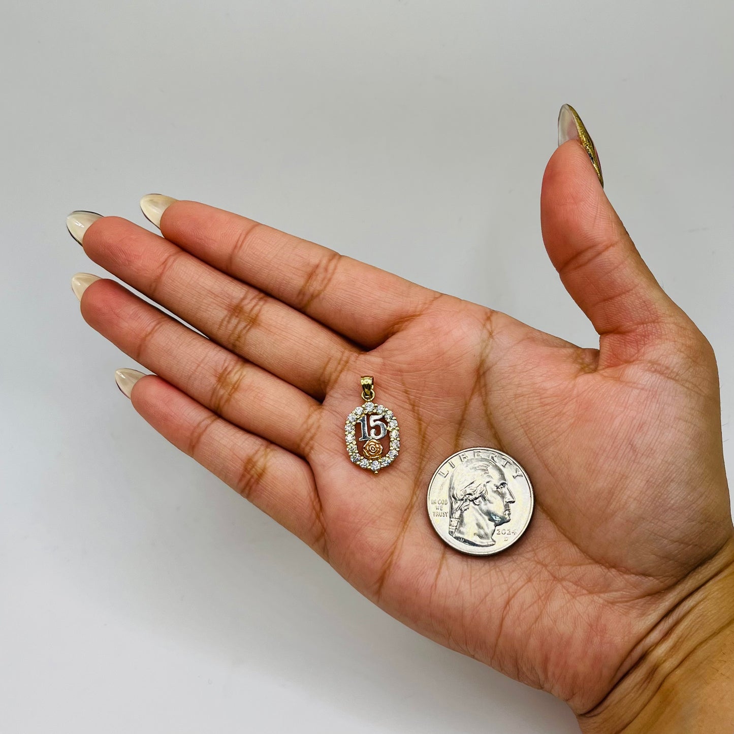 14k Gold Enchanted Quince Charm