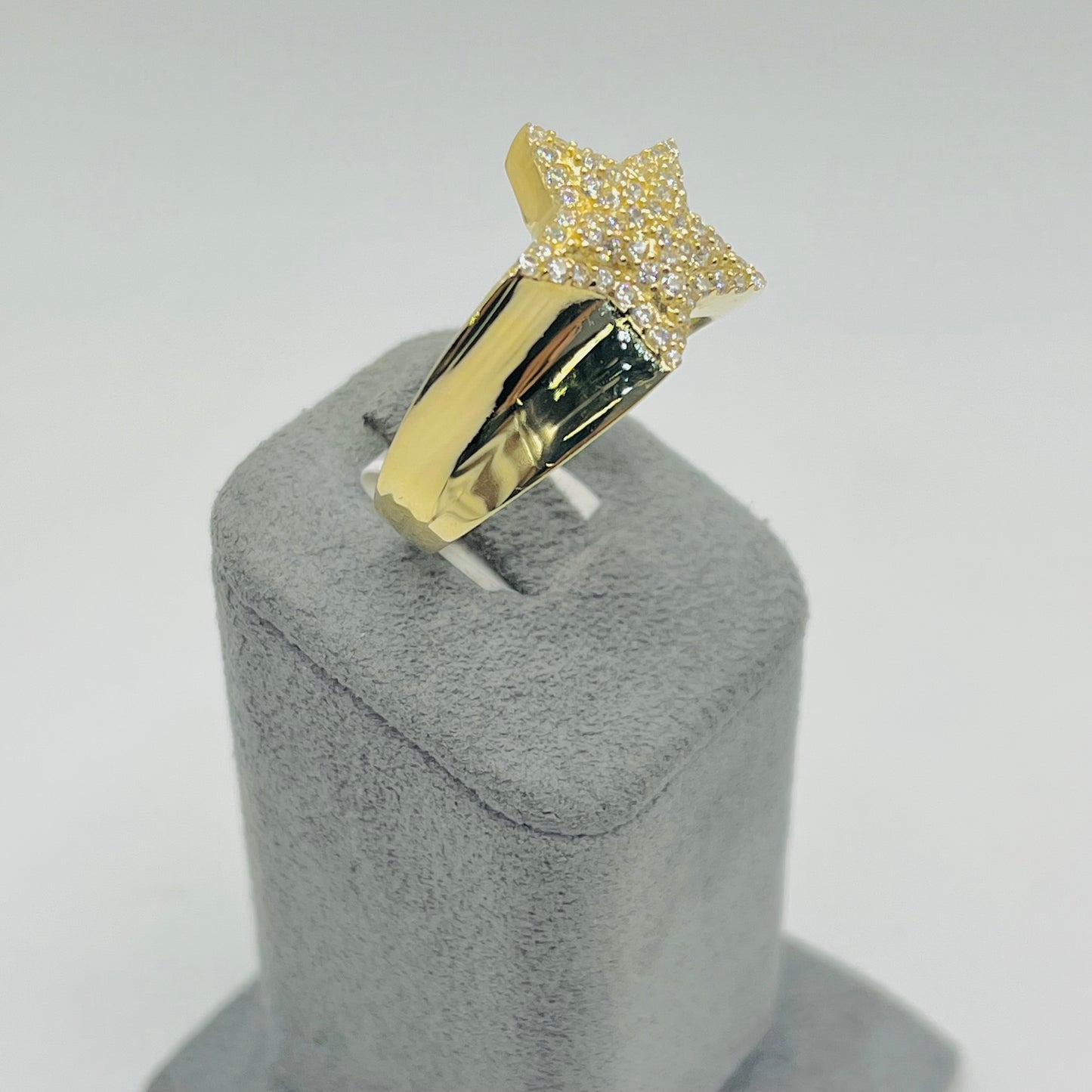 10k Gold Cz Star Ring