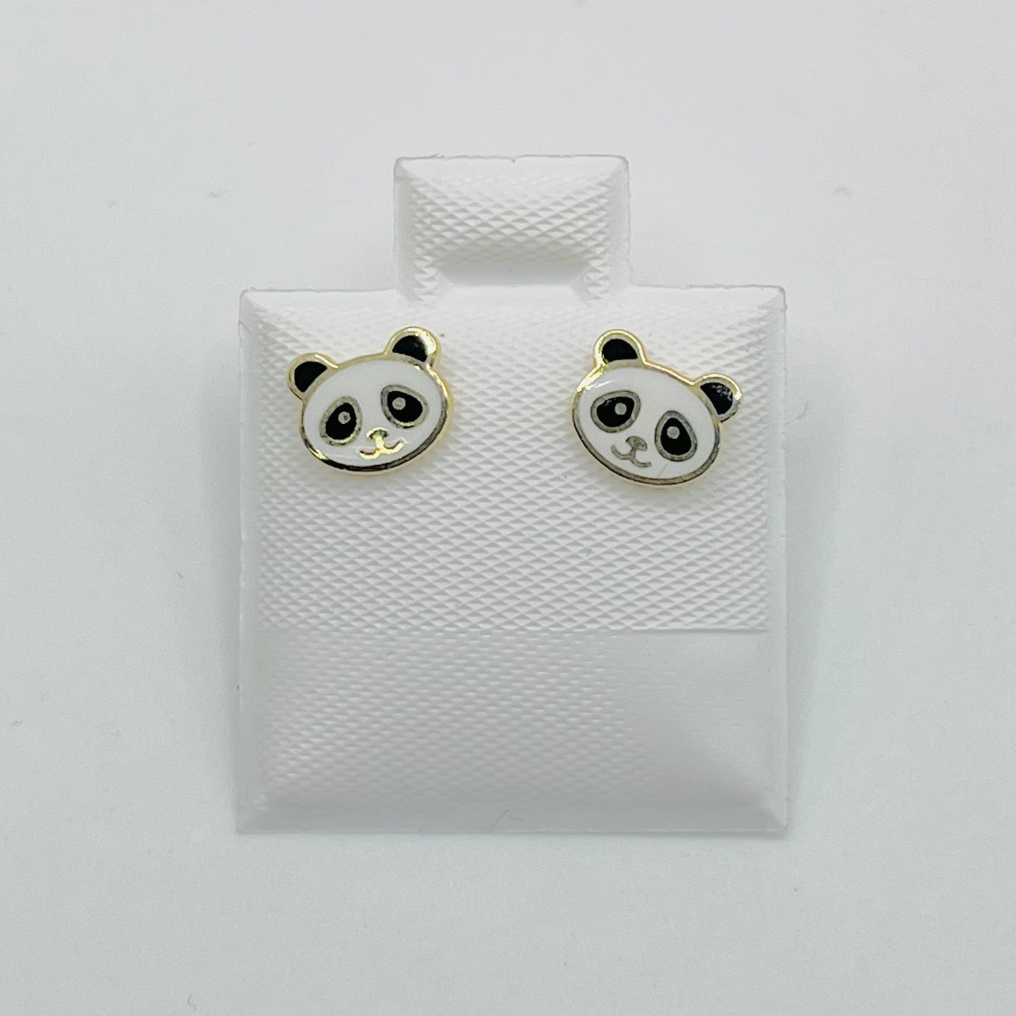 10k Gold Panda Earrings (Screwback)