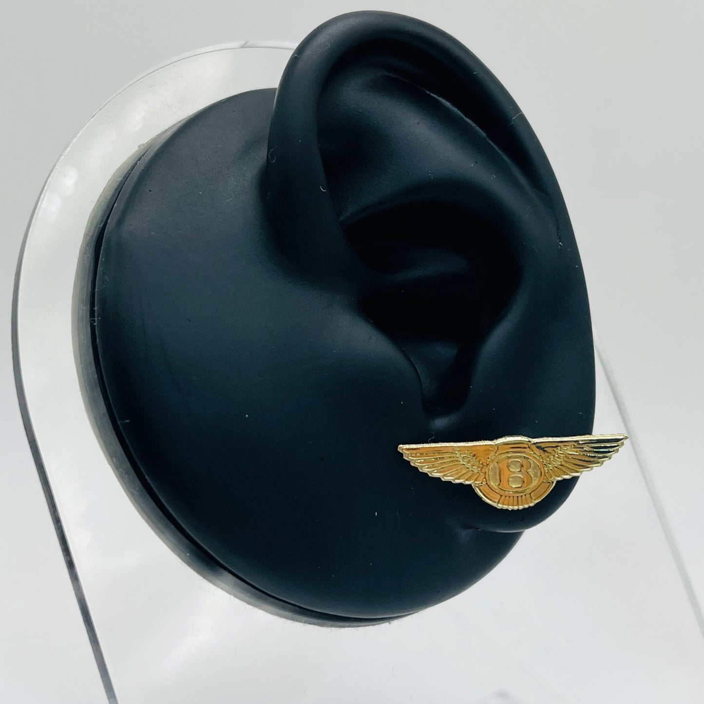 10K Gold B Wings Earrings