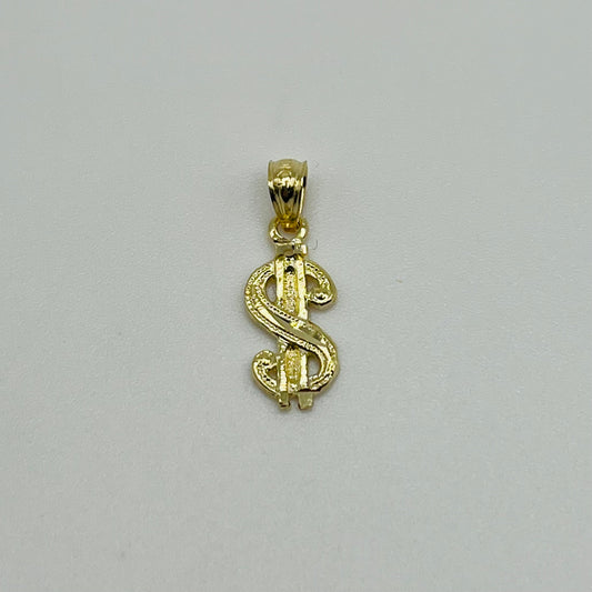 10k Gold XS Money Sign Charm