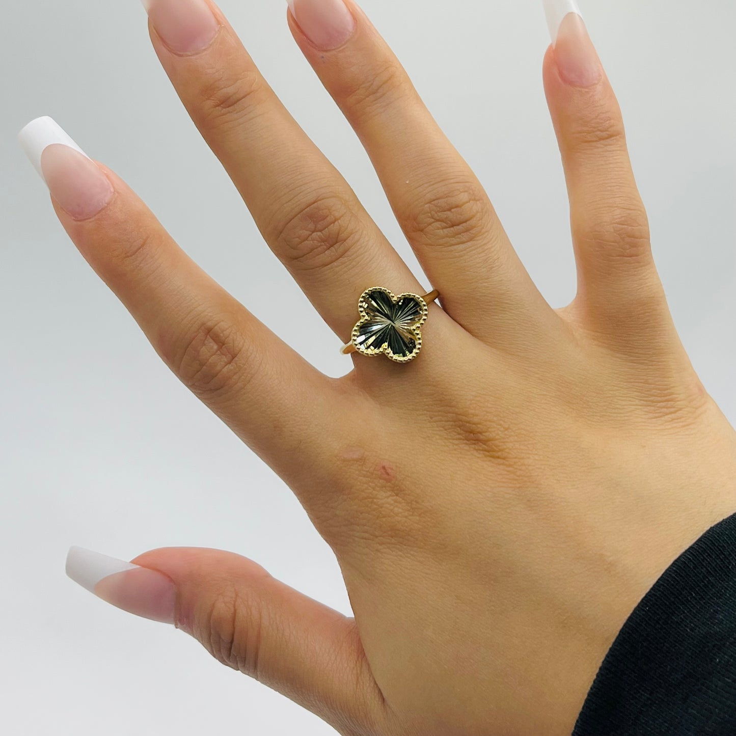 10K Gold Fancy Clover Ring