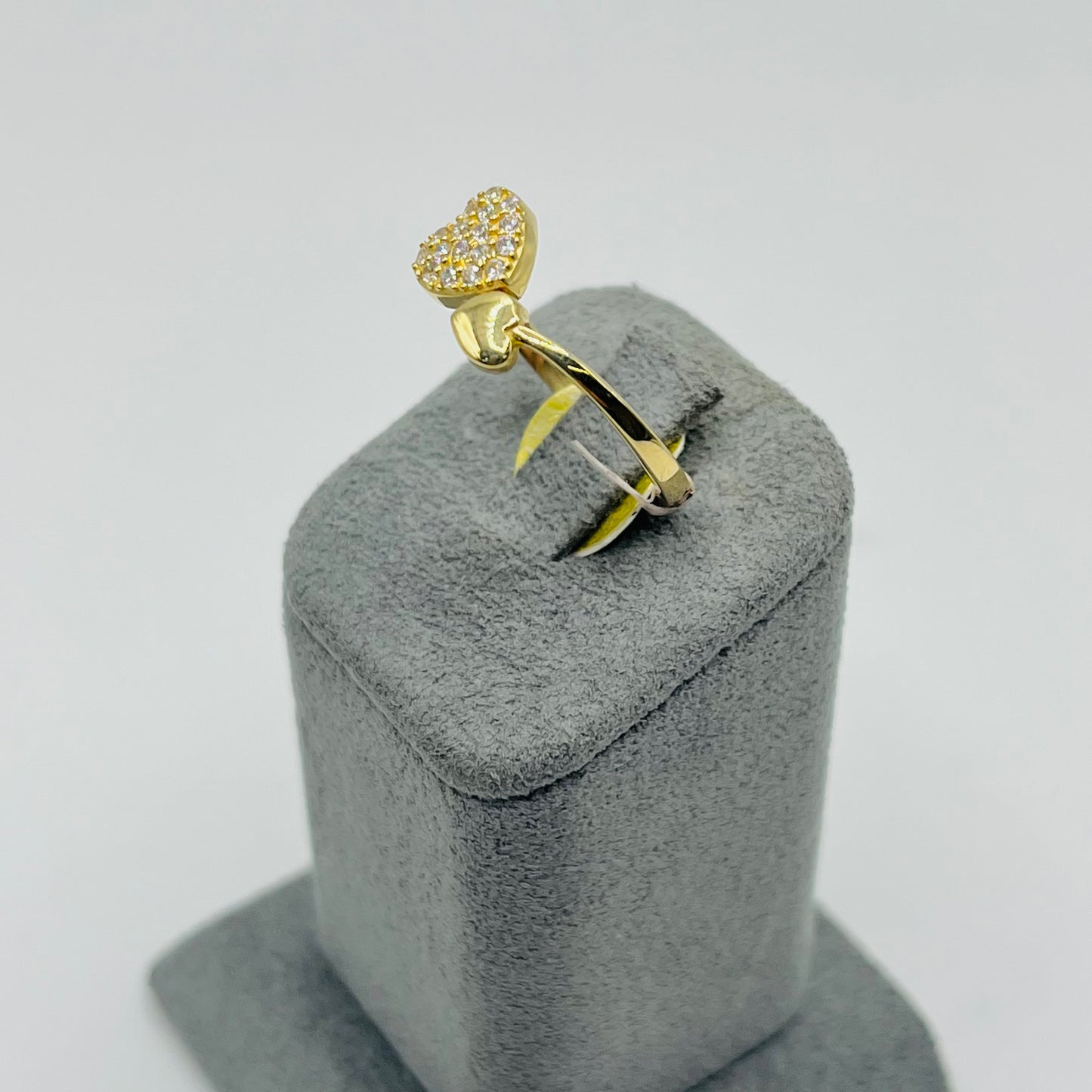 14k In Love Heart CZ Ring