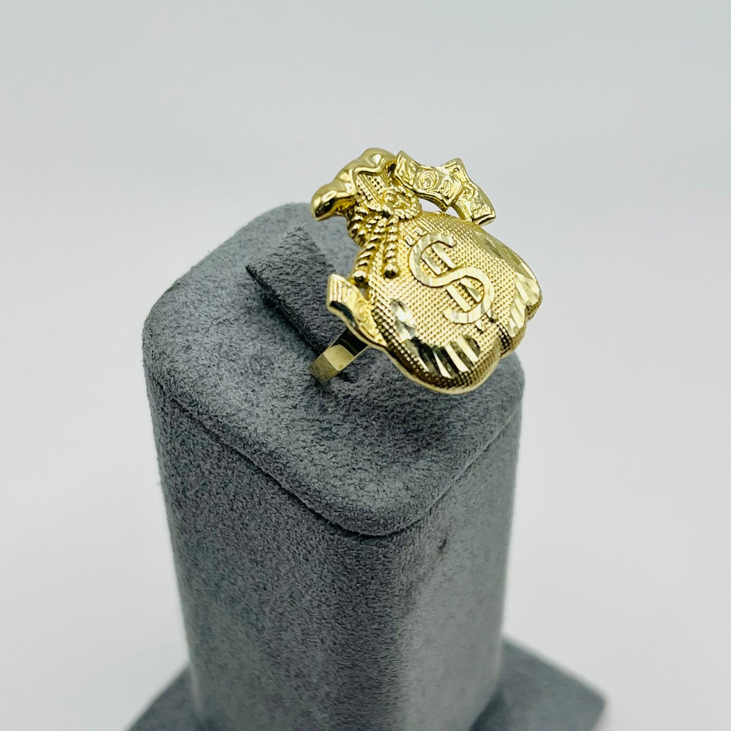 10K Gold Moneybag 2 Ring