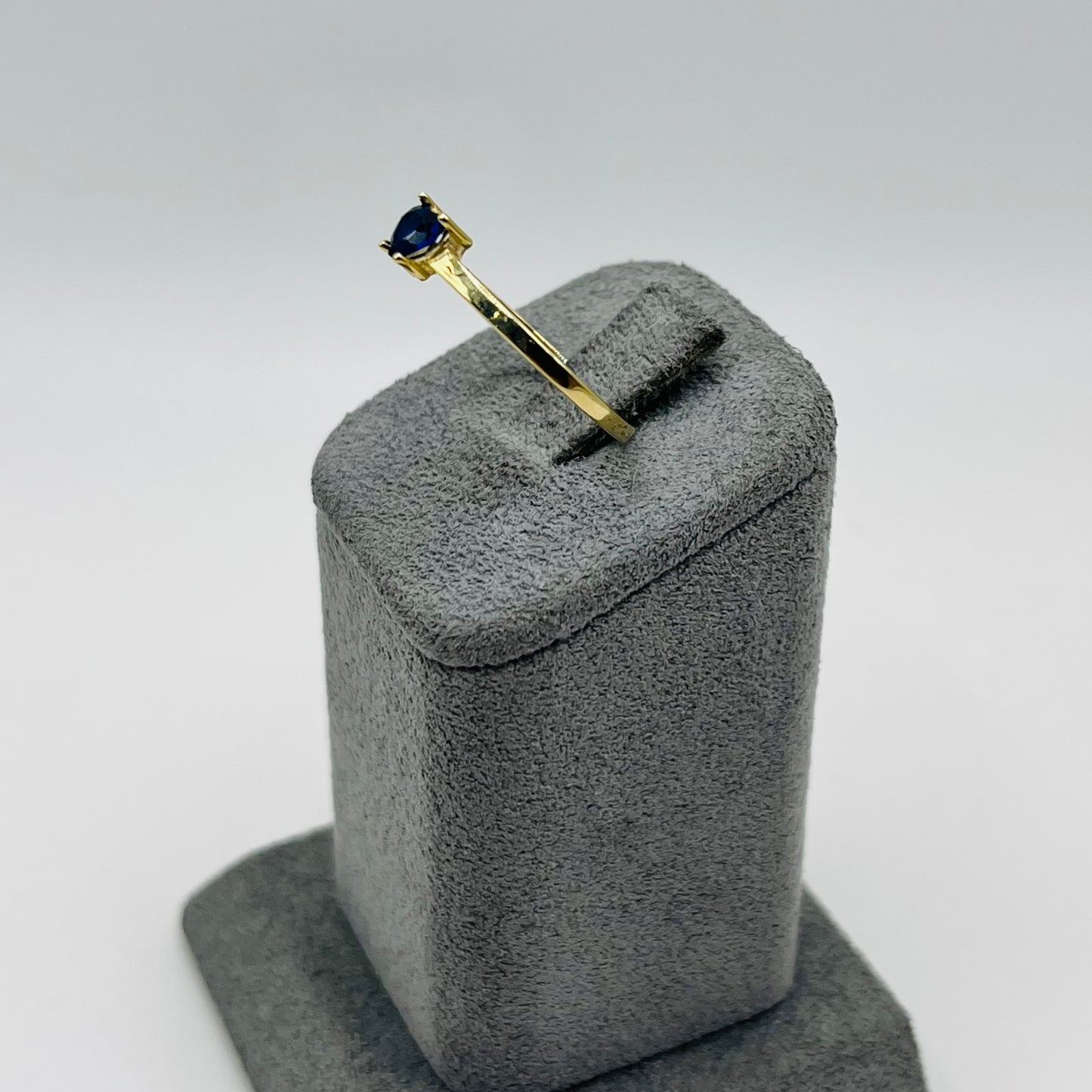 10k Gold Mini Birthstone Ring - Sapphire