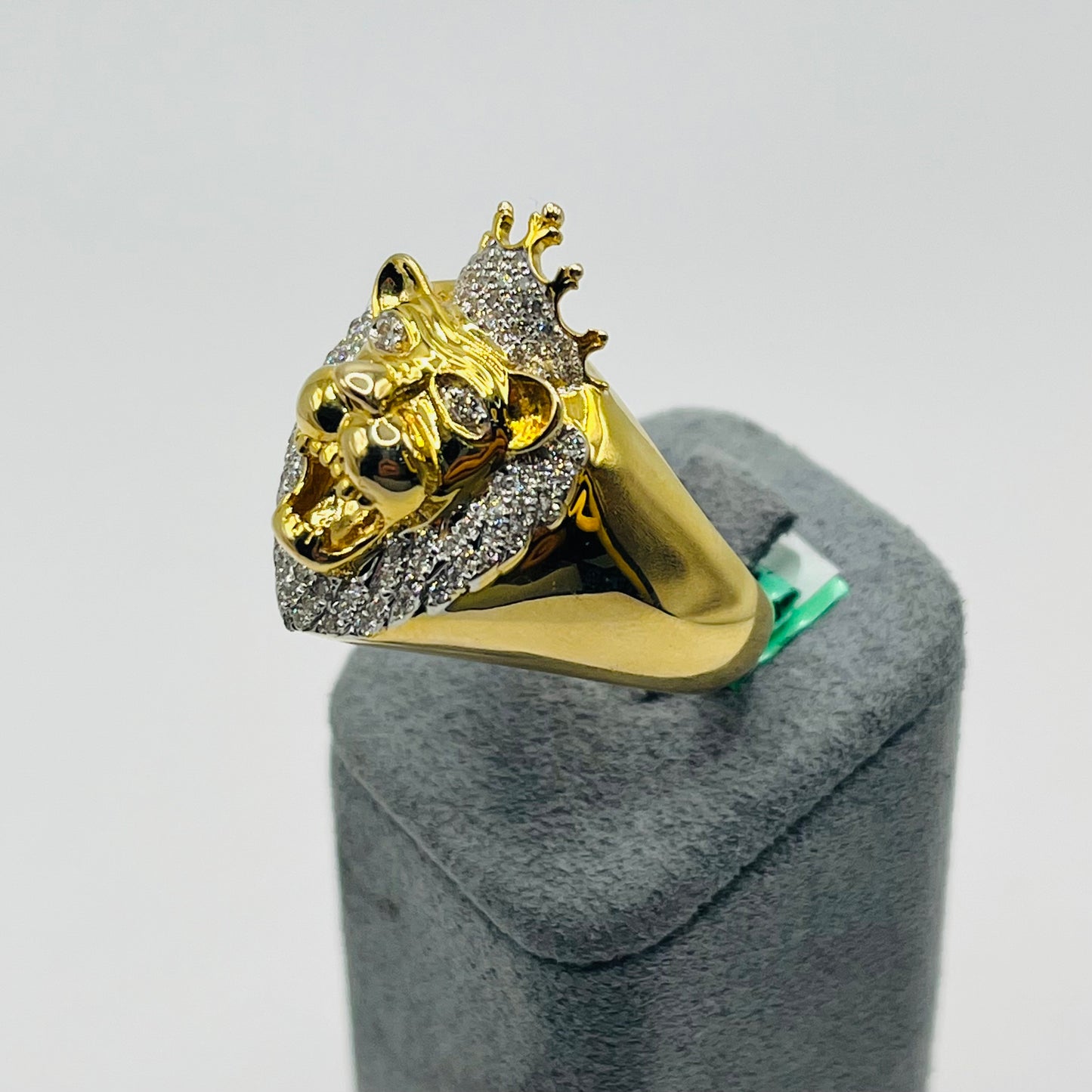 14k Gold Natural Diamond Crown of The Wild Ring