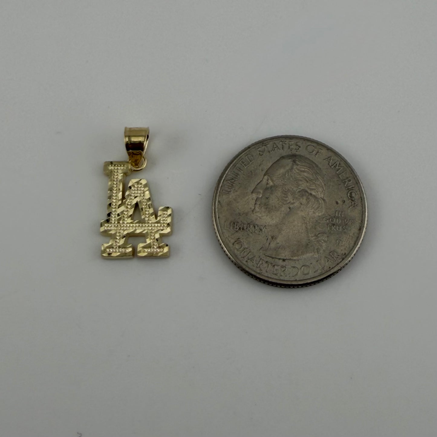 10k Gold LA Charm (Small)