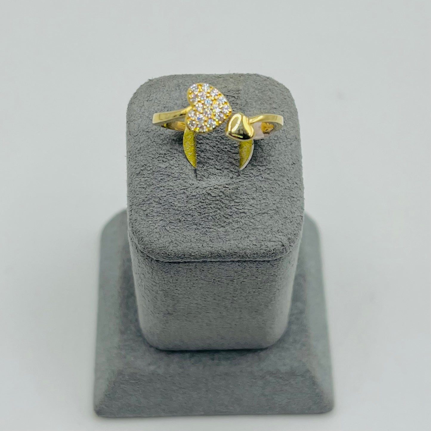 14k In Love Heart CZ Ring