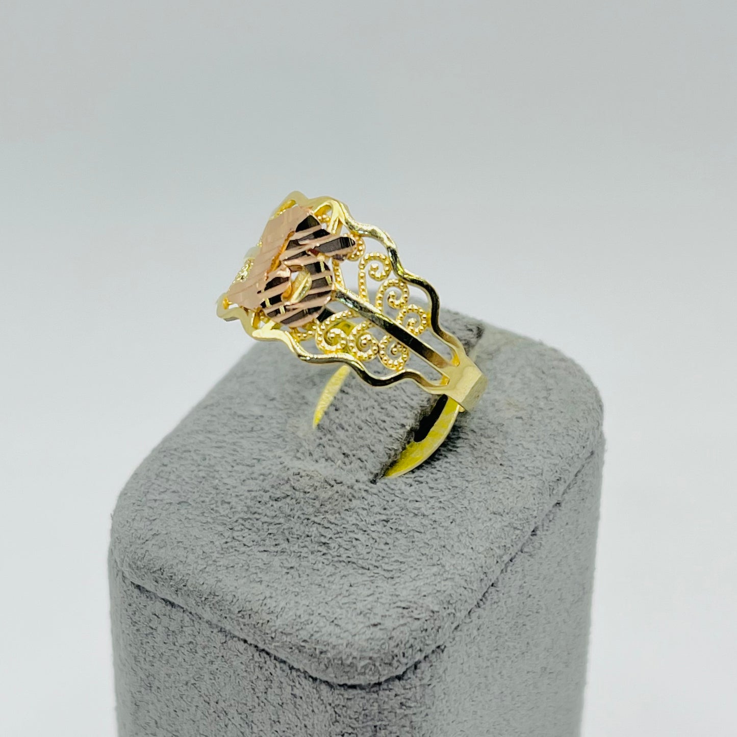 14k Gold Wrap Around Quince Ring