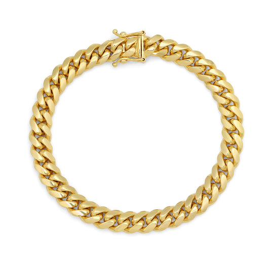 10K Gold Solid Miami Cuban Bracelet 5MM