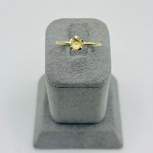 10k Gold Mini Flower Ring