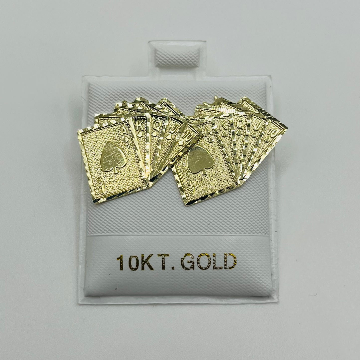 10k Gold Deck of Cards Earrings