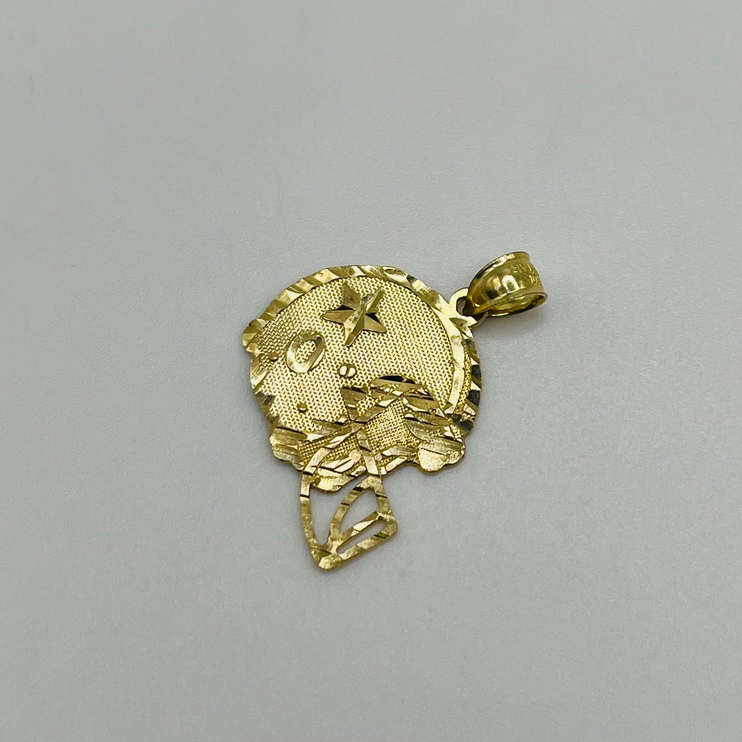 10k Gold Football Helmet Charm