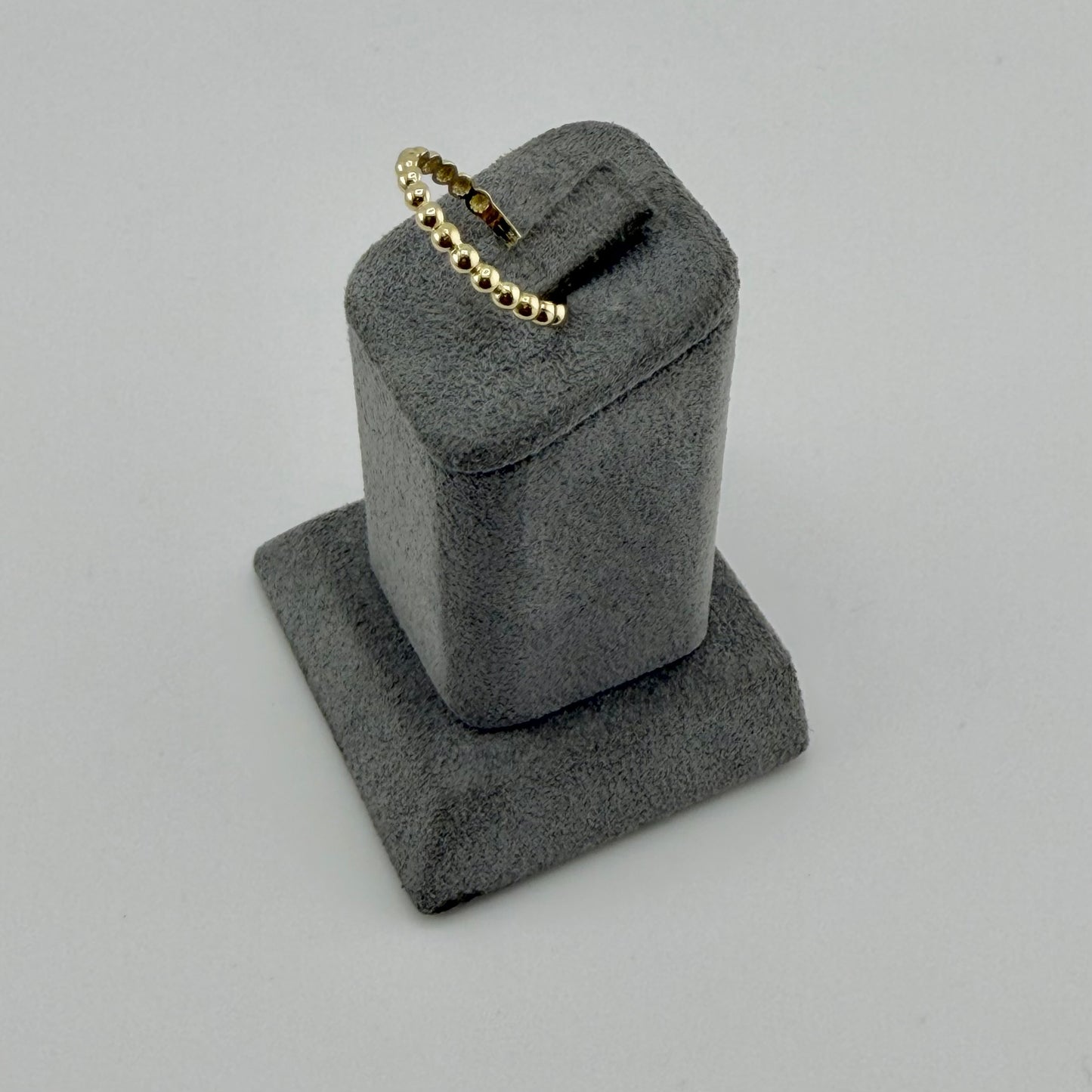 10k Gold Beaded Band Ring
