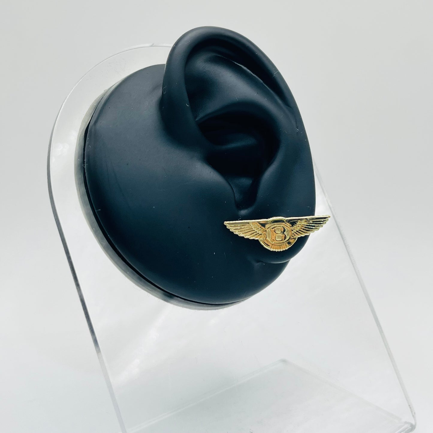 10K Gold B Wings Earrings