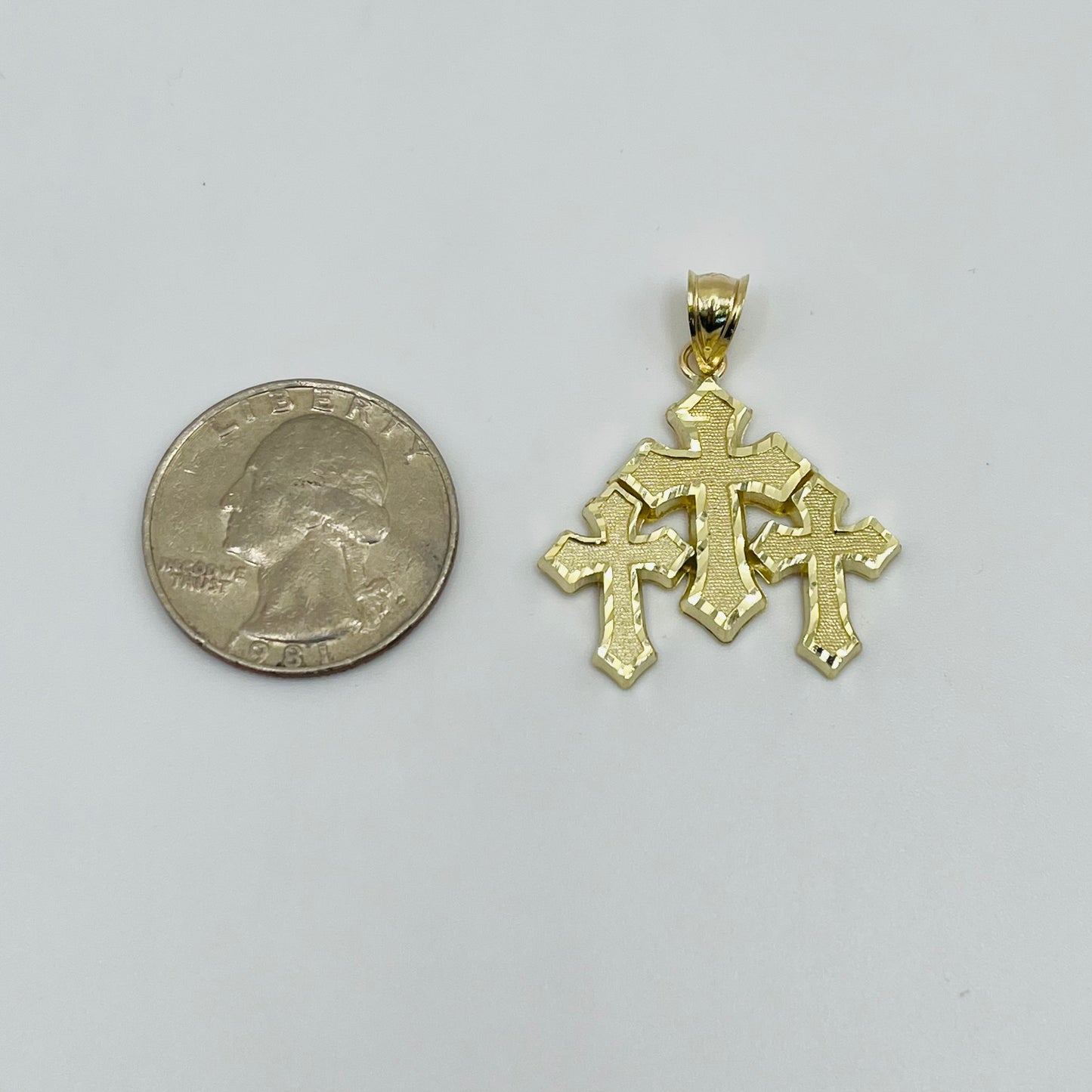 10k Gold Multi- Royal Cross Small