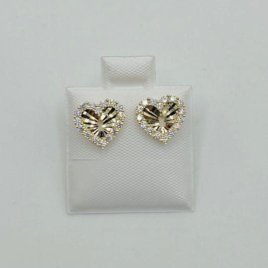 10k Gold Lock key Earrings (Screwback)