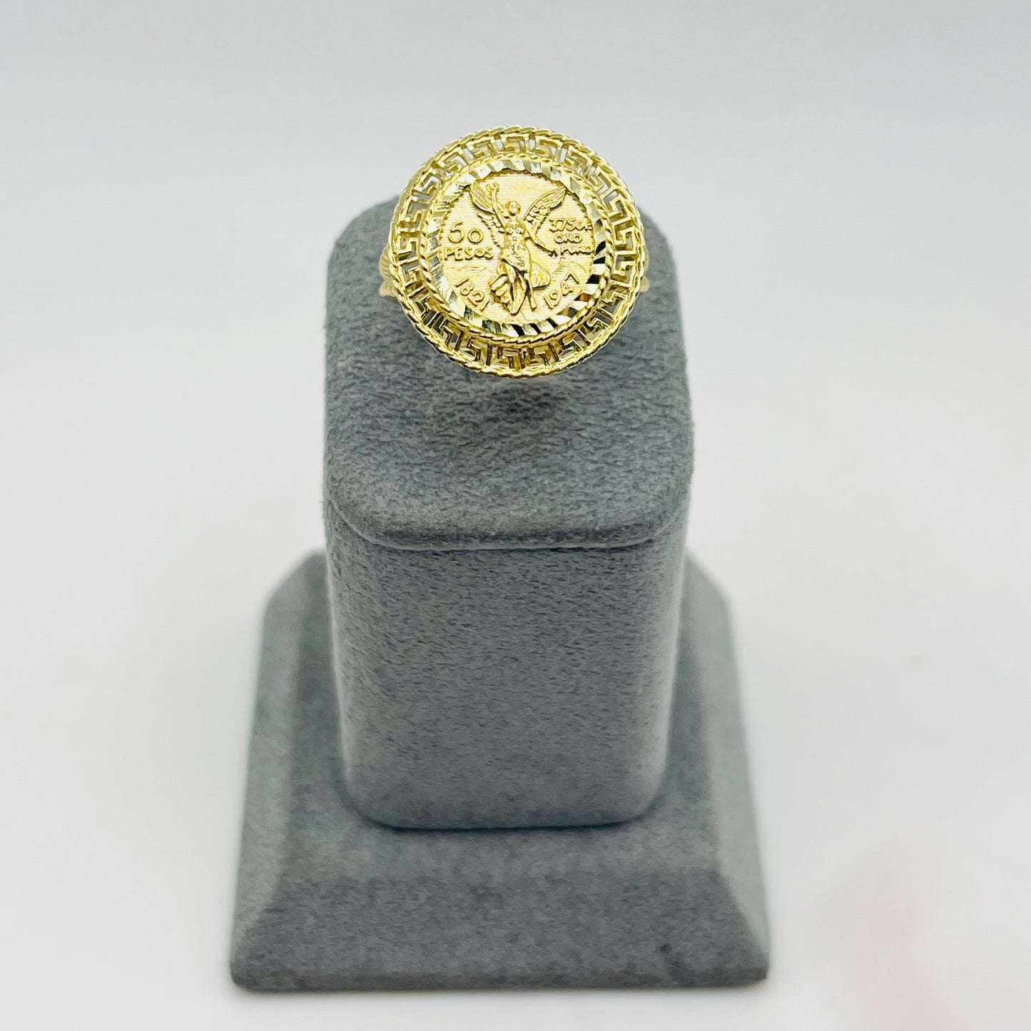 10k Gold Peso Coin Ring