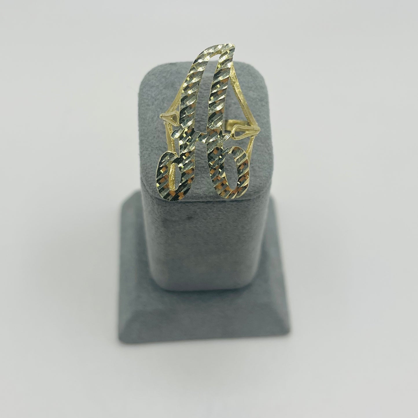 10K Gold Classic Initial Ring (large)