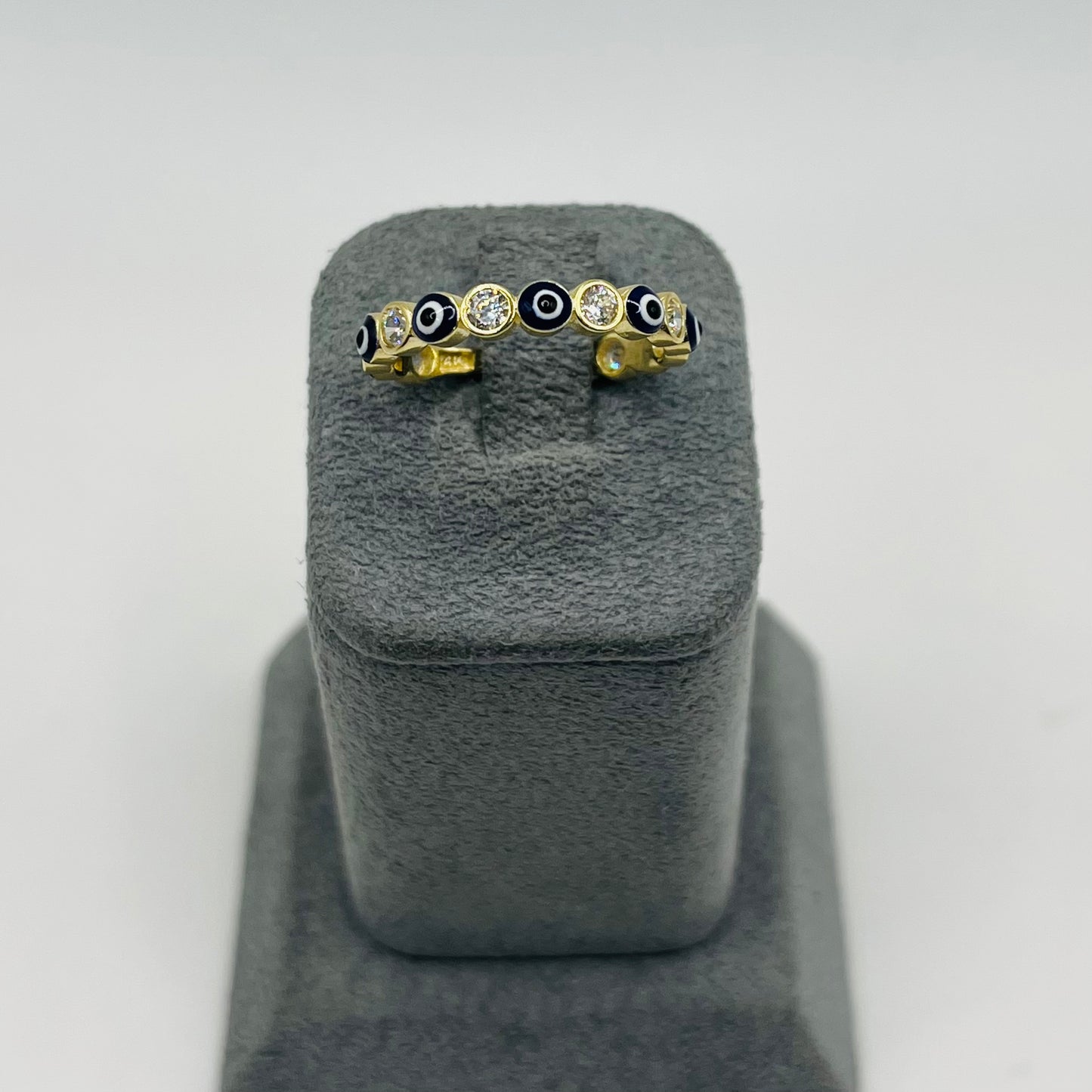 14k Evil Eye Band Ring