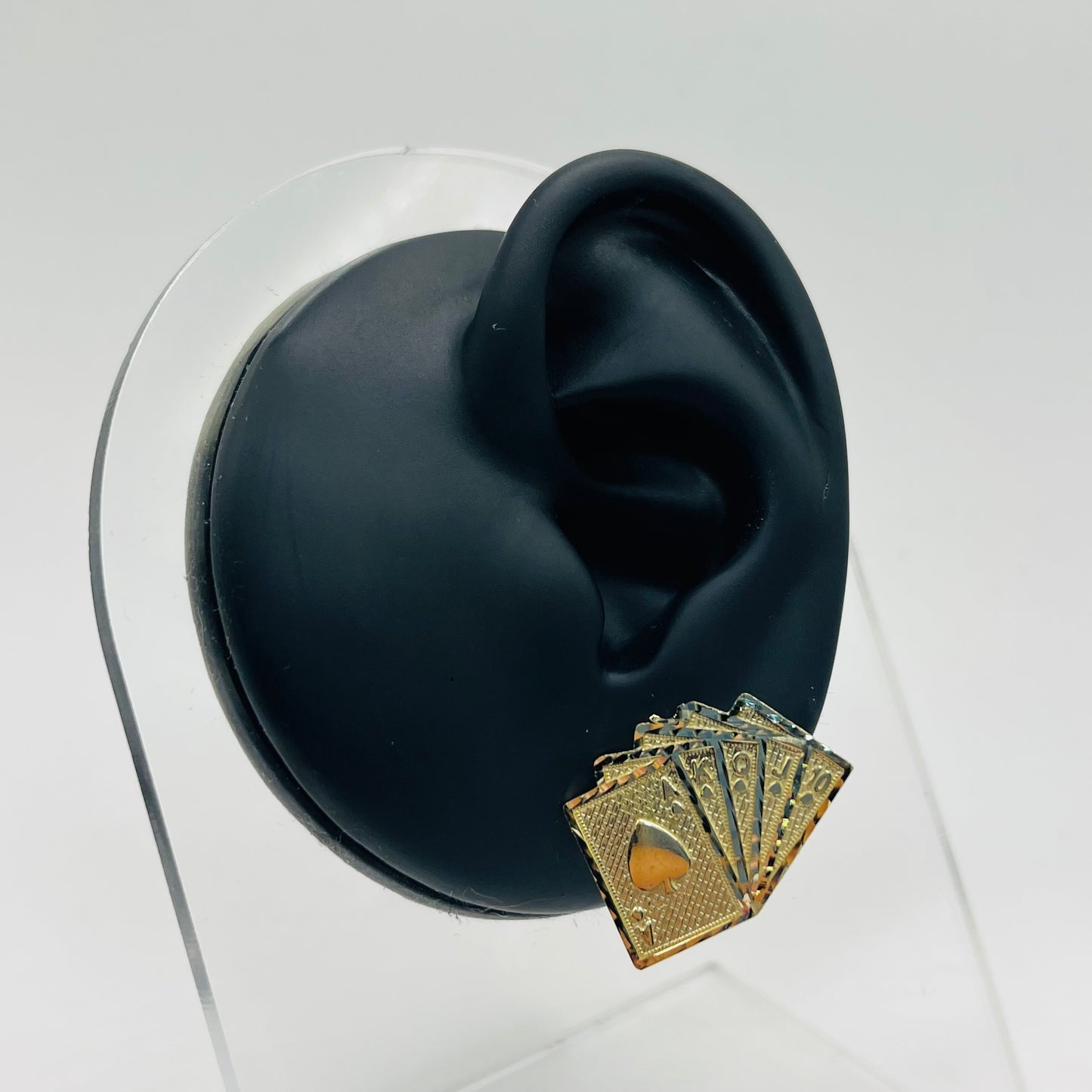 10k Gold Deck of Cards Earrings
