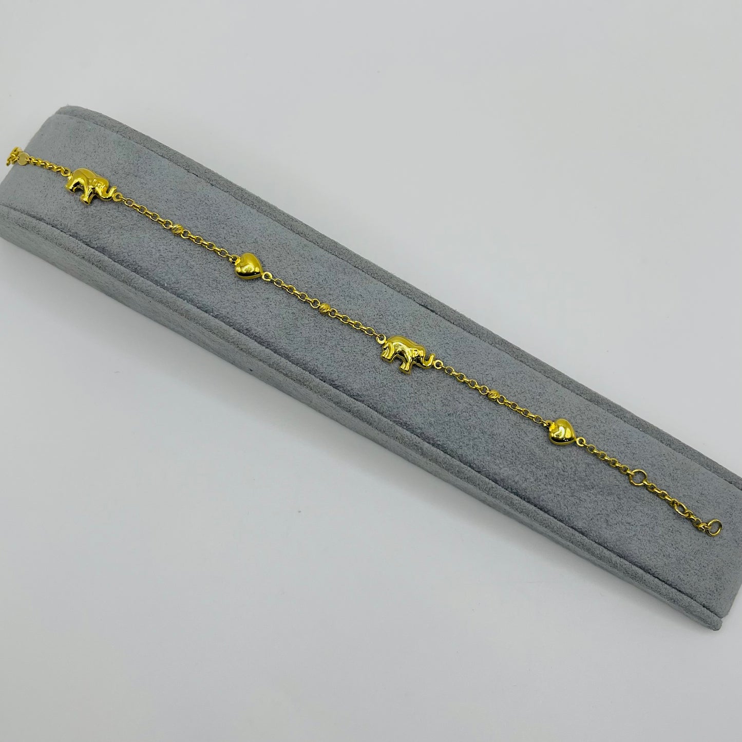10k Gold Designer Bracelet - Elephant Lover