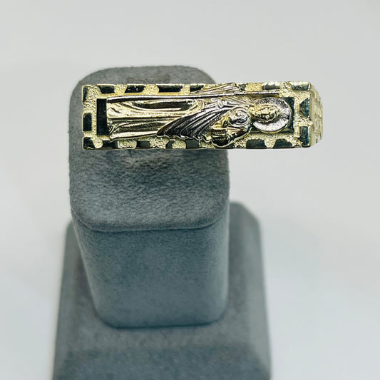 10k San Judas Two finger Ring